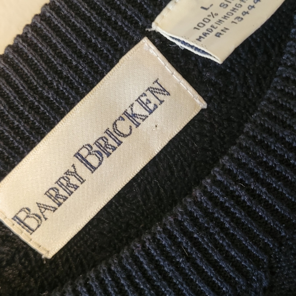 Barry bricken crew neck 100% silk